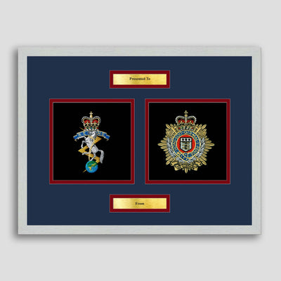 REME & Royal Logistic Corps Framed Military Embroidery Presentation