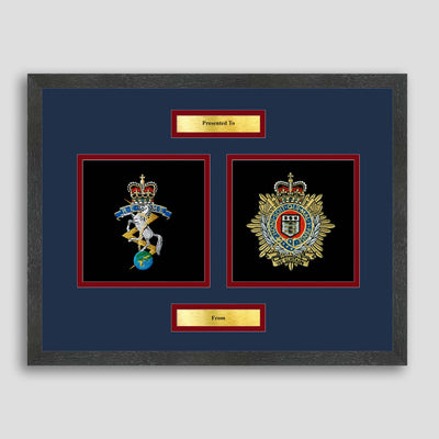 REME & Royal Logistic Corps Framed Military Embroidery Presentation
