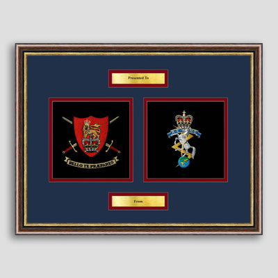 Army Training Regiment & REME Framed Military Embroidery Presentation