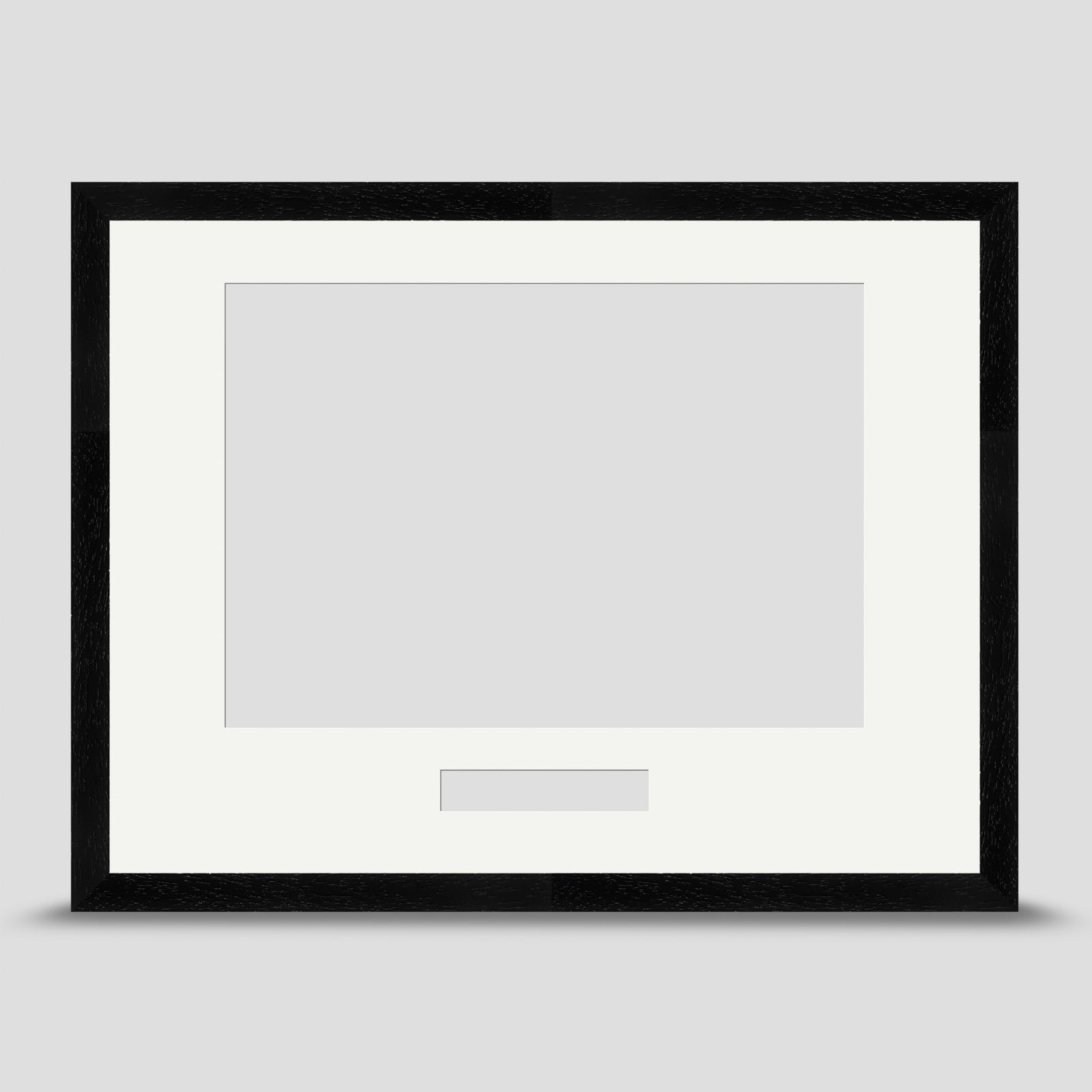 Contemporary 16x12 Black Picture Frame Including a A4 Mount Mark Fell