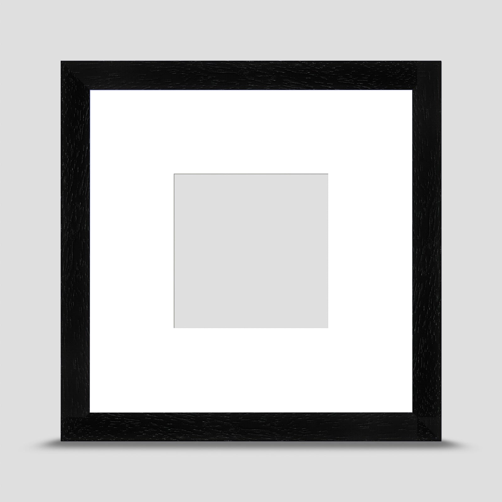 Contemporary 8x8 Black Picture Frame Including a 4x4 Mount Mark Fell