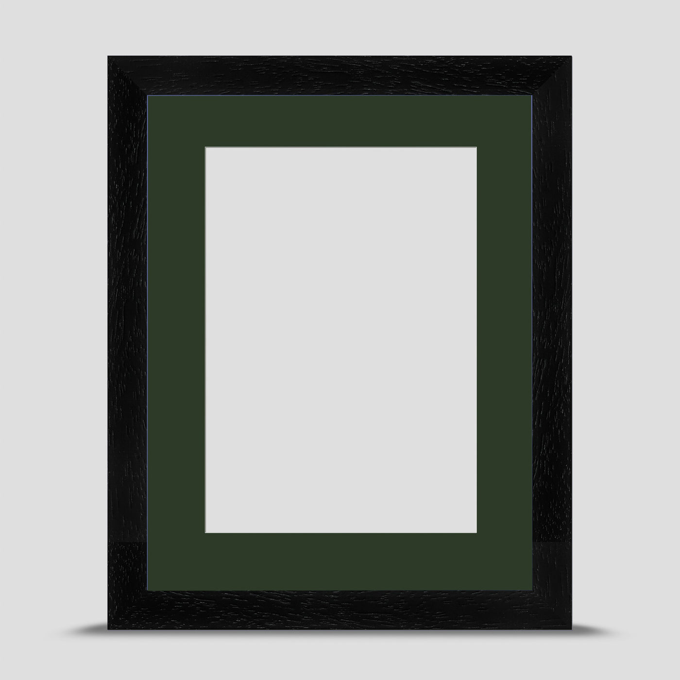 9x7 Classic Black Picture Frame with a 7x5 Mount