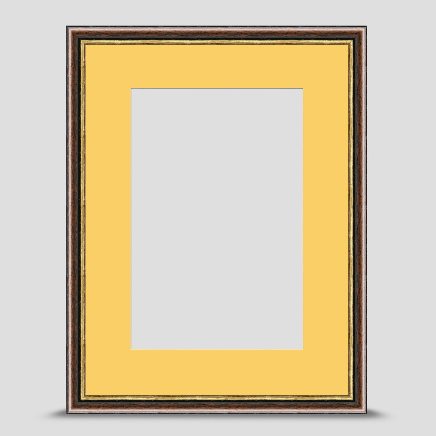 40x30cm Brown & Gold Picture Frame with a 30x20cm Mount