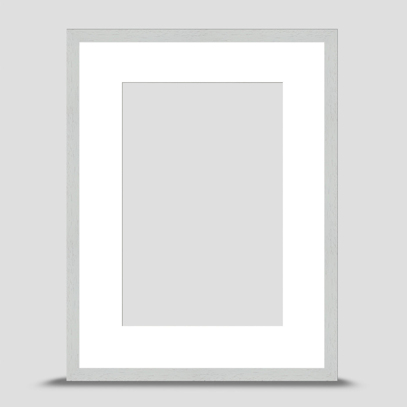16x12 Classic White Picture Frame with 12x8 Mount
