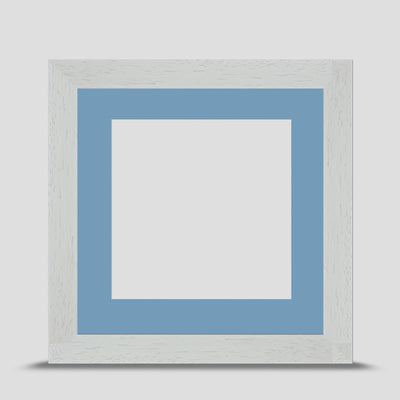 6x6 Classic White Picture Frame with a 4x4 Mount
