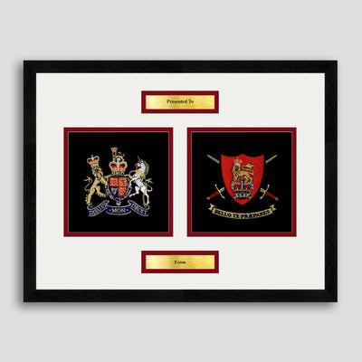 WO1 (RSM) Rank & Army Training Centre Framed Military Embroidery Presentation