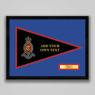 T Battery (Shah Sujah's Troop) 12 Regiment Royal Artillery Embroidered Pennant Presentation