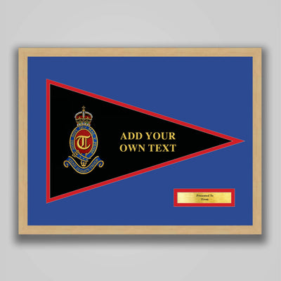 T Battery (Shah Sujah's Troop) 12 Regiment Royal Artillery Embroidered Pennant Presentation
