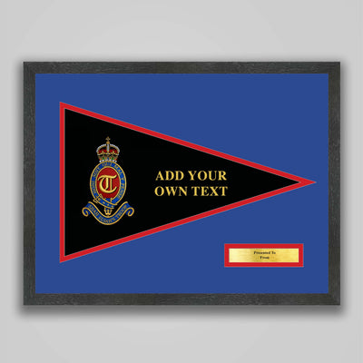T Battery (Shah Sujah's Troop) 12 Regiment Royal Artillery Embroidered Pennant Presentation