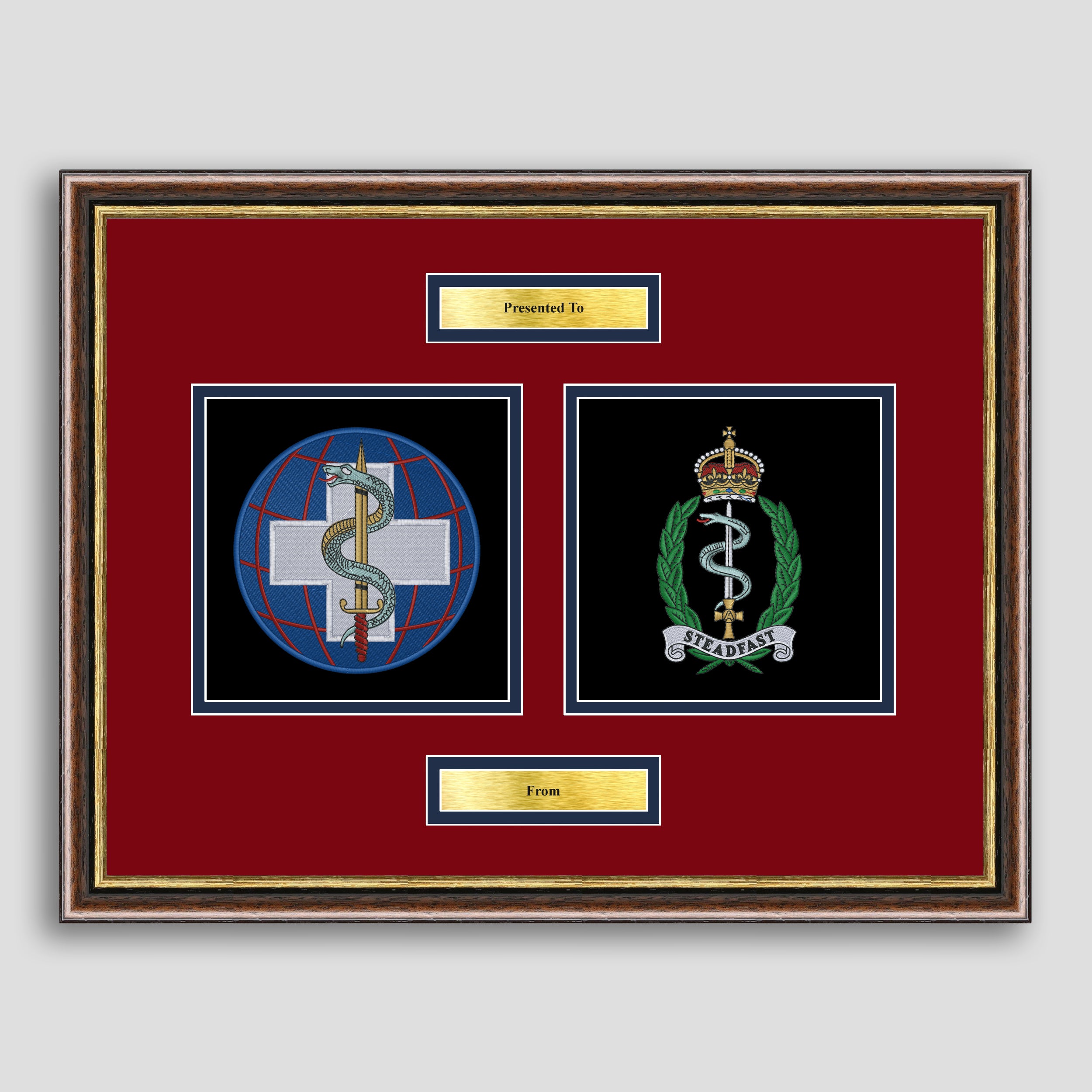 22 Muilti-Role Medical Regiment & RAMS Double Framed Embroidery – Mark ...