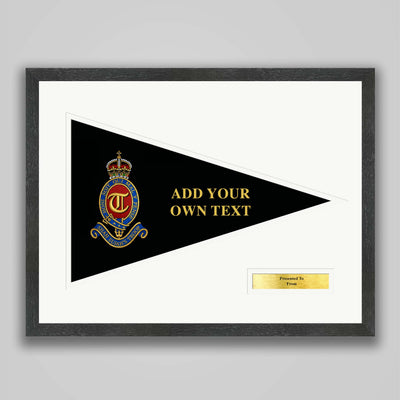 T Battery (Shah Sujah's Troop) 12 Regiment Royal Artillery Embroidered Pennant Presentation