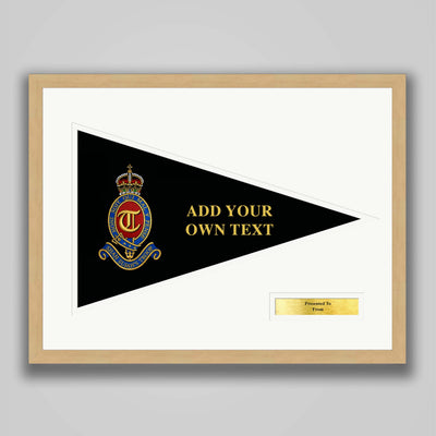 T Battery (Shah Sujah's Troop) 12 Regiment Royal Artillery Embroidered Pennant Presentation