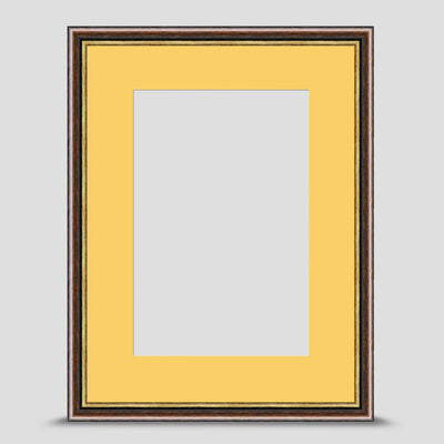 A3 Brown & Gold Picture Frame with A4 Mount