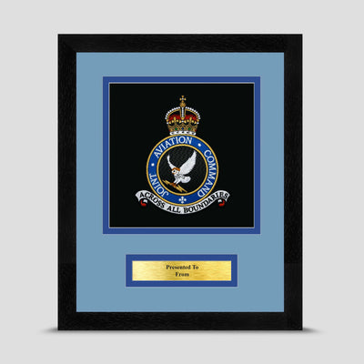 Joint Aviation Command Framed Military Embroidery Presentation