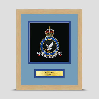 Joint Aviation Command Framed Military Embroidery Presentation