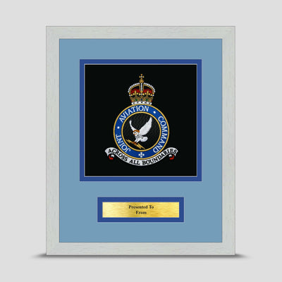 Joint Aviation Command Framed Military Embroidery Presentation