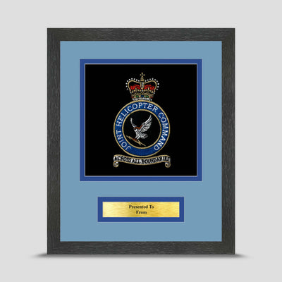 Joint Helicopter Command Framed Military Embroidery Presentation
