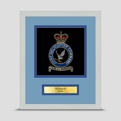 Joint Helicopter Command Framed Military Embroidery Presentation