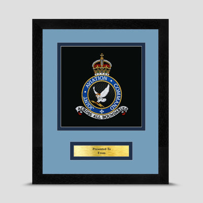 Joint Aviation Command Framed Military Embroidery Presentation