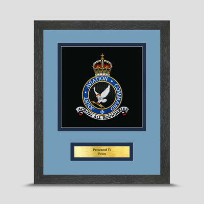 Joint Aviation Command Framed Military Embroidery Presentation