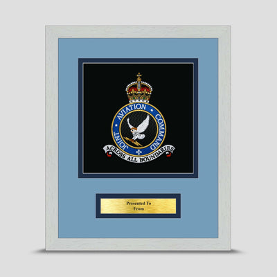 Joint Aviation Command Framed Military Embroidery Presentation