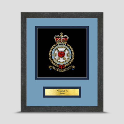 653 Squadron Army Air Corps Framed Military Embroidery Presentation