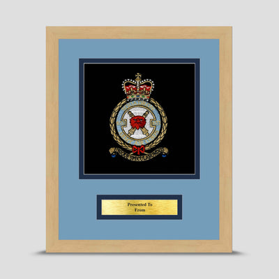 653 Squadron Army Air Corps Framed Military Embroidery Presentation