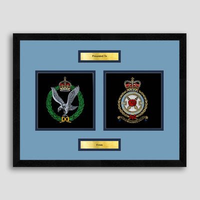 Army Air Corps & 653 Sqn Framed Military Embroidery Presentation