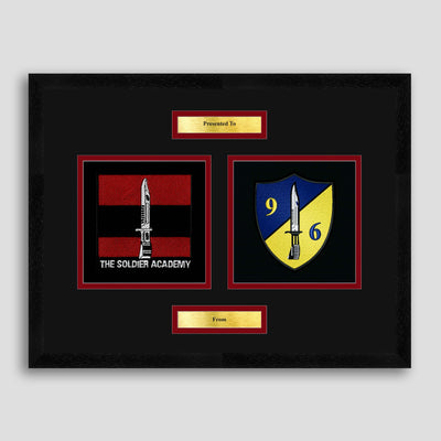 Army Training Regiment & 96 Squadron Framed Military Embroidery Presentation