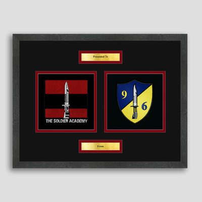 Army Training Regiment & 96 Squadron Framed Military Embroidery Presentation