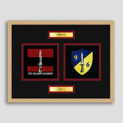 Army Training Regiment & 96 Squadron Framed Military Embroidery Presentation
