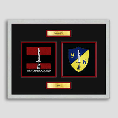 Army Training Regiment & 96 Squadron Framed Military Embroidery Presentation