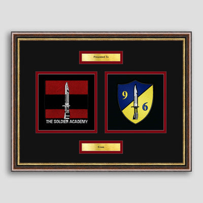 Army Training Regiment & 96 Squadron Framed Military Embroidery Presentation