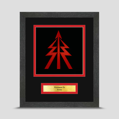 RECCE Platoon Framed Military Embroidery Presentation
