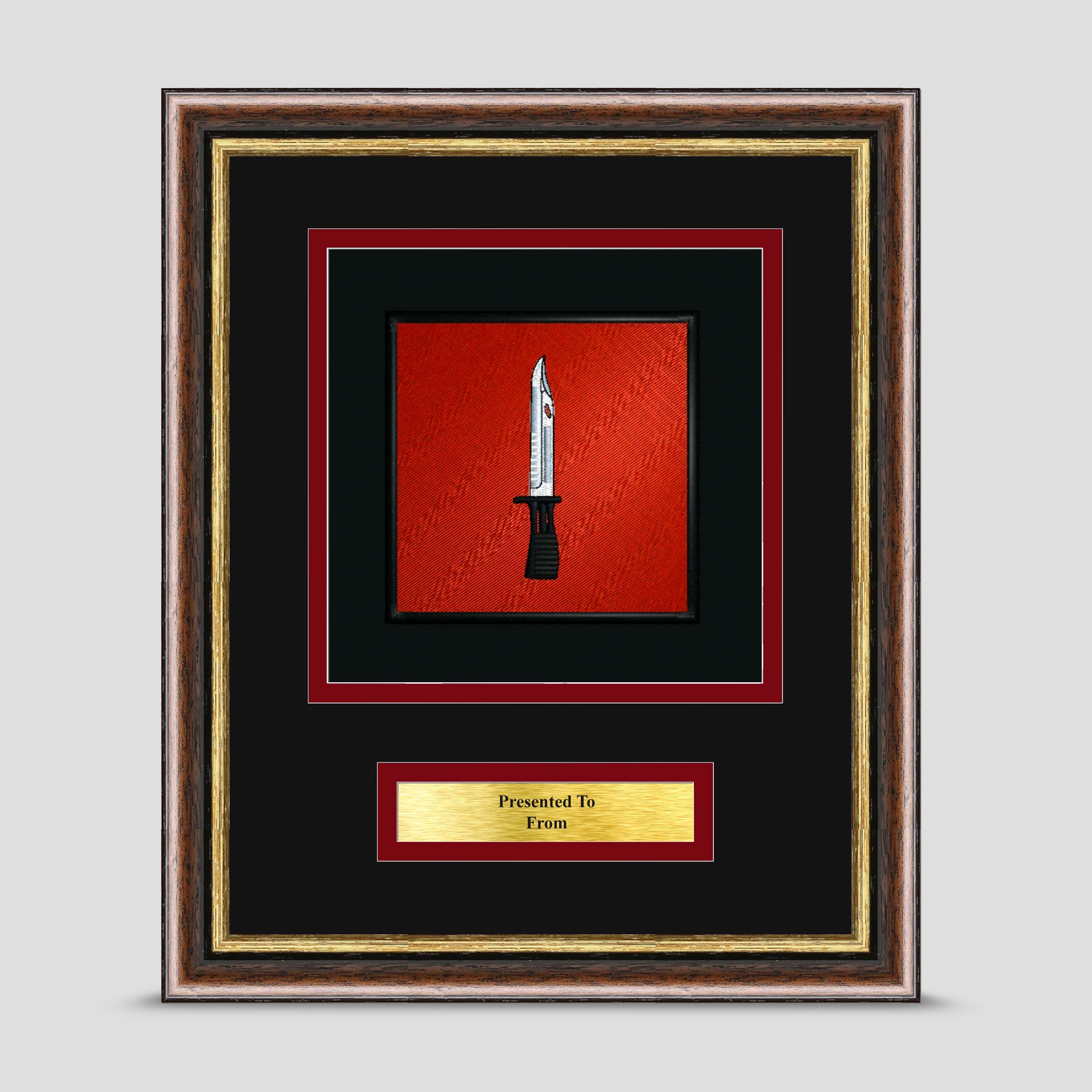 Infantry Framed Military Embroidery Presentation – Mark Fell Photo Centre