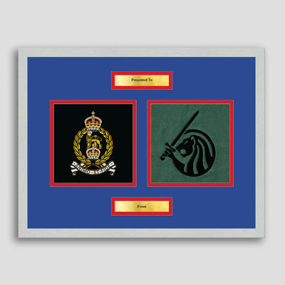 AGC & Field Army Framed Military Embroidery Presentation