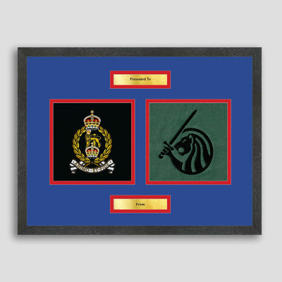AGC & Field Army Framed Military Embroidery Presentation