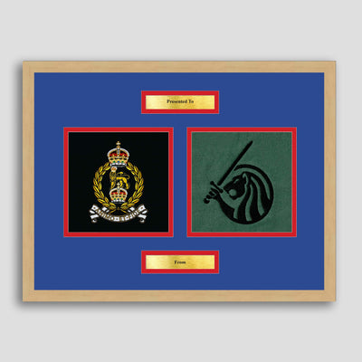 AGC & Field Army Framed Military Embroidery Presentation