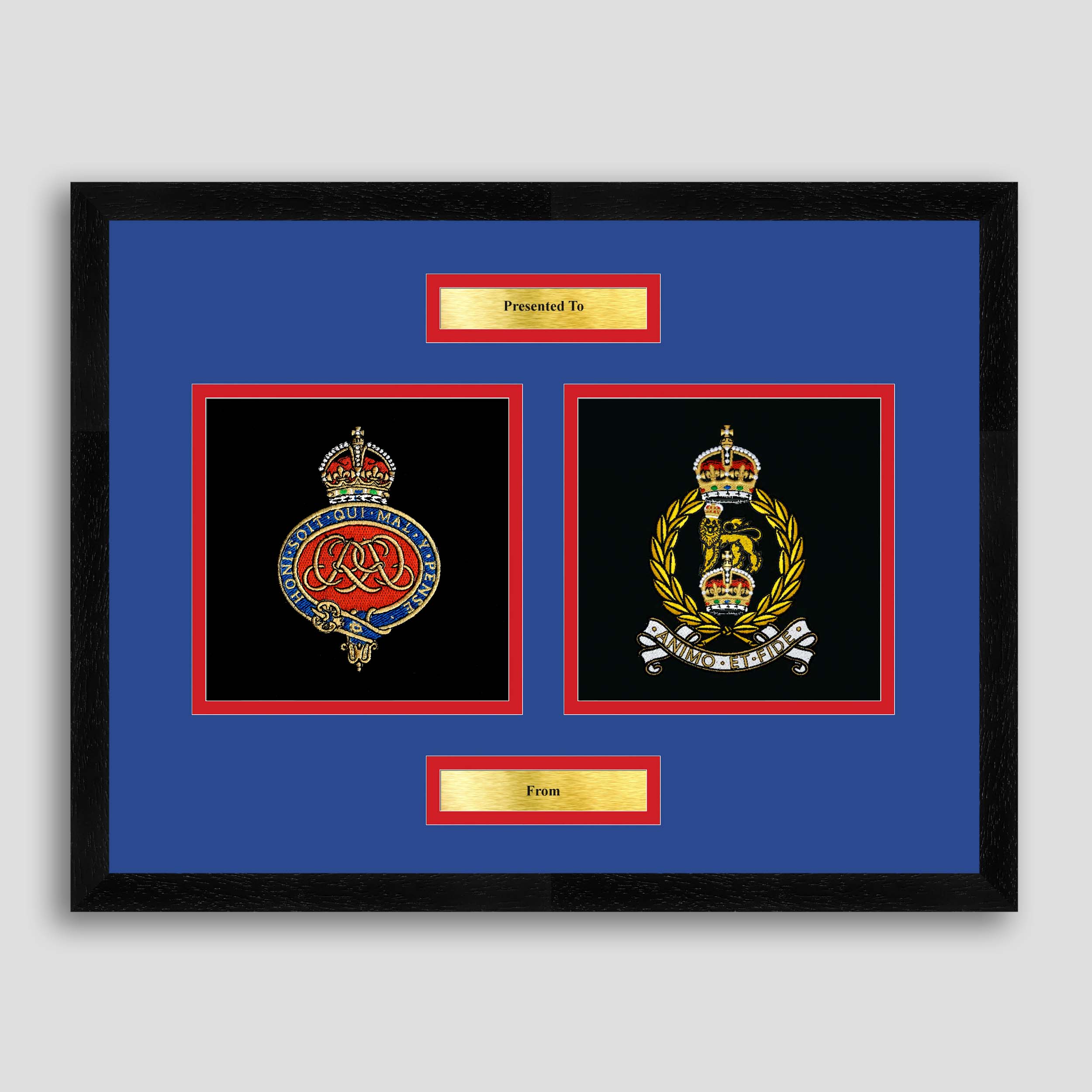 Grenadier Guards & AGC Embroidery Framed Presentation – Mark Fell Photo ...