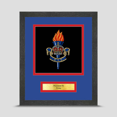 Educational and Training Services (ETS) Framed Military Embroidery Presentation