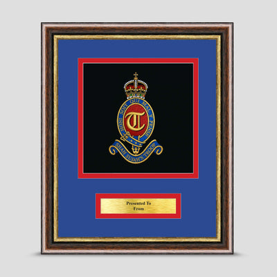 T Battery (Shah Sujah's Troop)  12 Regiment Royal Artillery Framed Military Embroidery Presentation
