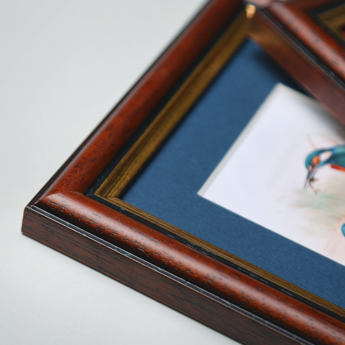 8x6 Brown & Gold Picture Frame with a 6x4 Mount