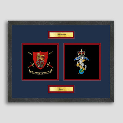 Army Training Regiment & REME Framed Military Embroidery Presentation