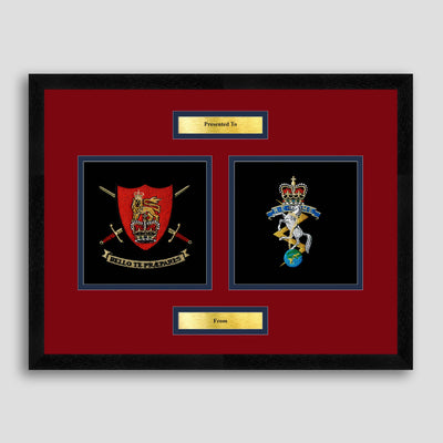 Army Training Regiment & REME Framed Military Embroidery Presentation