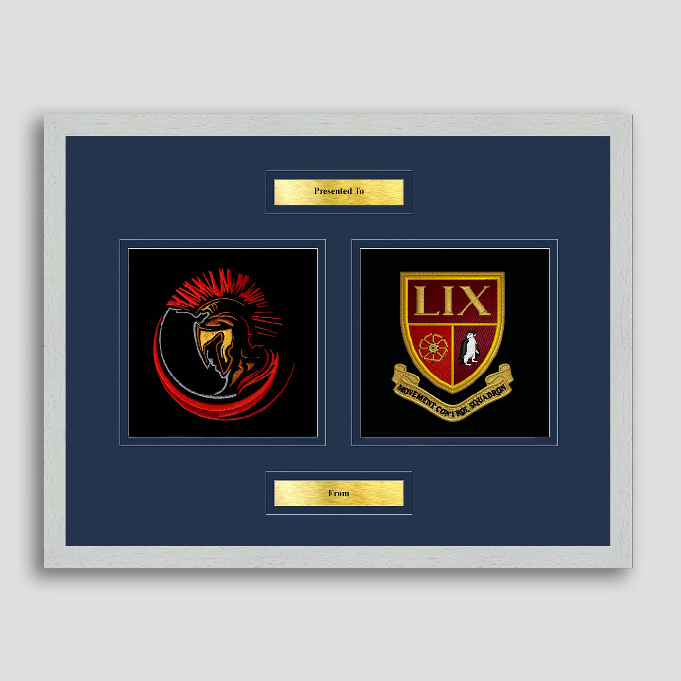 29 Royal Logistics Corps & 59 Movement Control Squadron Framed Military Embroidery Presentation