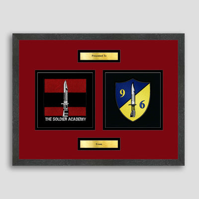 Army Training Regiment & 96 Squadron Framed Military Embroidery Presentation