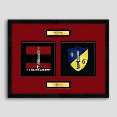 Army Training Regiment & 96 Squadron Framed Military Embroidery Presentation