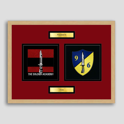 Army Training Regiment & 96 Squadron Framed Military Embroidery Presentation
