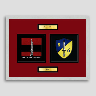 Army Training Regiment & 96 Squadron Framed Military Embroidery Presentation