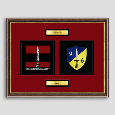 Army Training Regiment & 96 Squadron Framed Military Embroidery Presentation